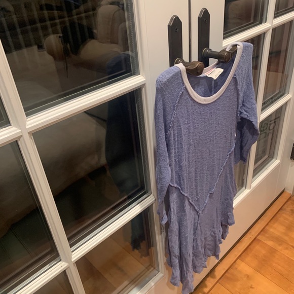 Free People Intimately Long Sleeve Top in Blue - Picture 2 of 2